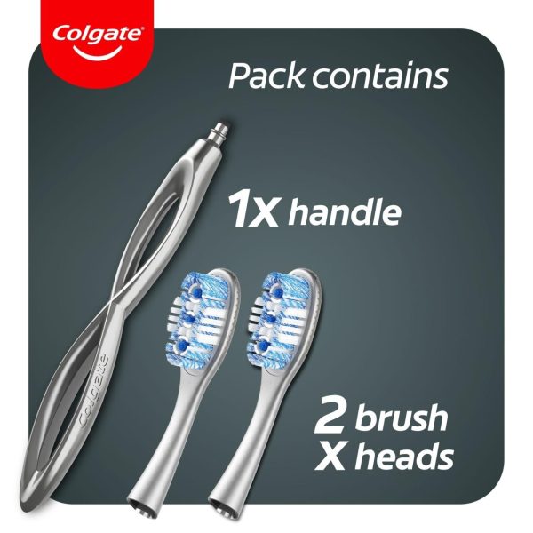 Colgate Link Whitening Toothbrush Handle With Replaceable Heads