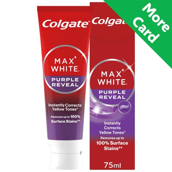 Colgate Max White Purple Reveal Teeth Whitening Toothpaste