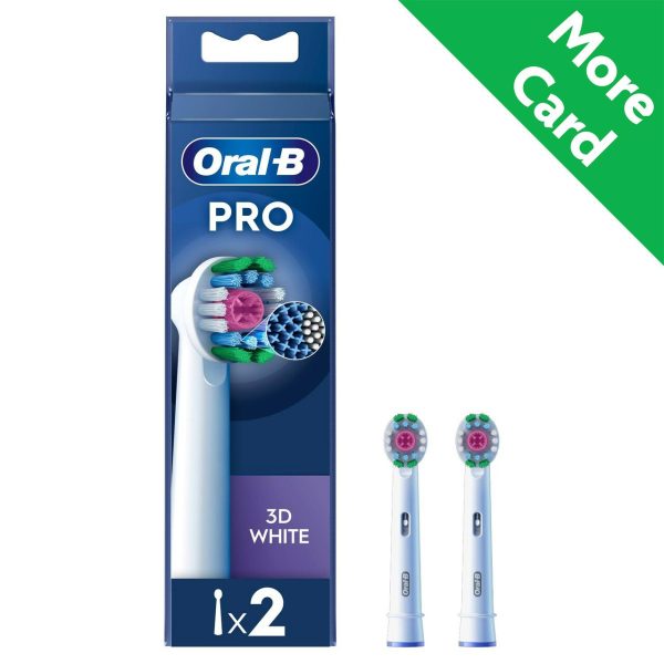 Oral-B 3DWhite Replacement Electric Toothbrush Heads Pack of 2