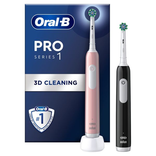 Oral B Pro 1 Cross Action Electric Toothbrush Twin Pack