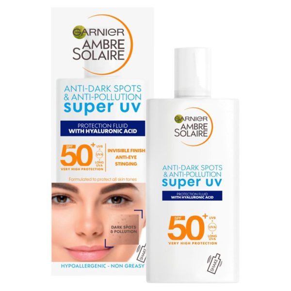 Ambre Solaire Super Uv Face Fluid Spf 50 +