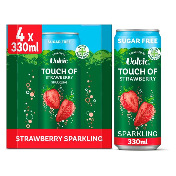 Touch Of Strawberry Sparkling Sugar Free Flavoured Water Multipack