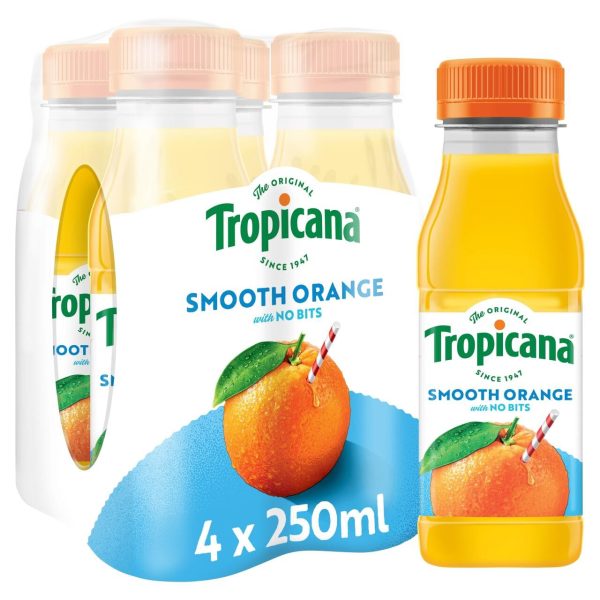 Tropicana Pure Smooth Orange Fruit Juice Multipack