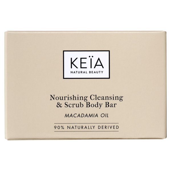 Keia Nourishing Cleansing & Scrub Body Bar Macadamia