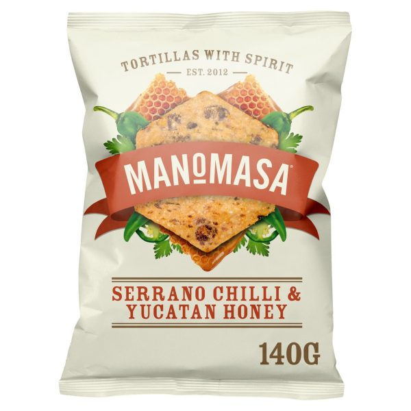 Manomasa Serrano and Yucatan Honey Sharing Tortilla Chips