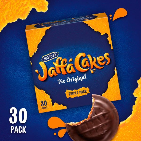 McVitie's Jaffa Cakes Original Biscuits Triple Pack 3 x 10 Cakes