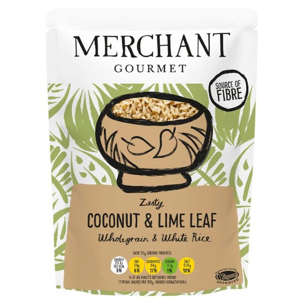 Merchant Gourmet Coconut & Lime Leaf Wholegrain & White Rice