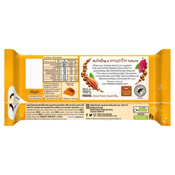 Aero Festive Orange Chocolate Sharing Bar