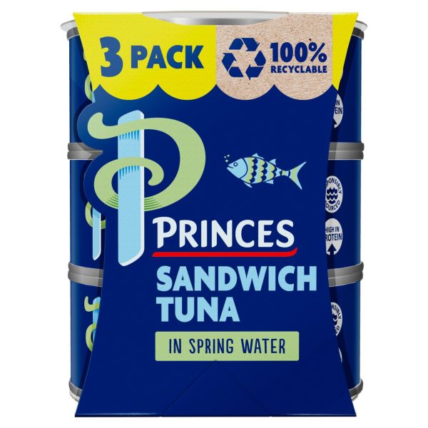 Princes Sandwich Tuna In Spring Water (3x140g)