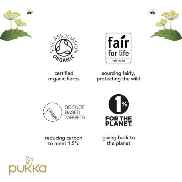 Pukka Lemon Ginger & Manuka Honey Organic Fair Herbal Tea Bags 20 Sachets