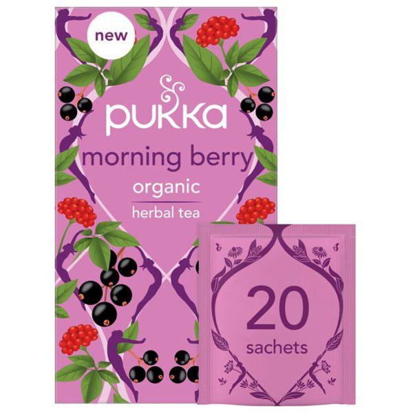 Pukka Morning Berry 20 Organic Fair Herbal Tea Bags