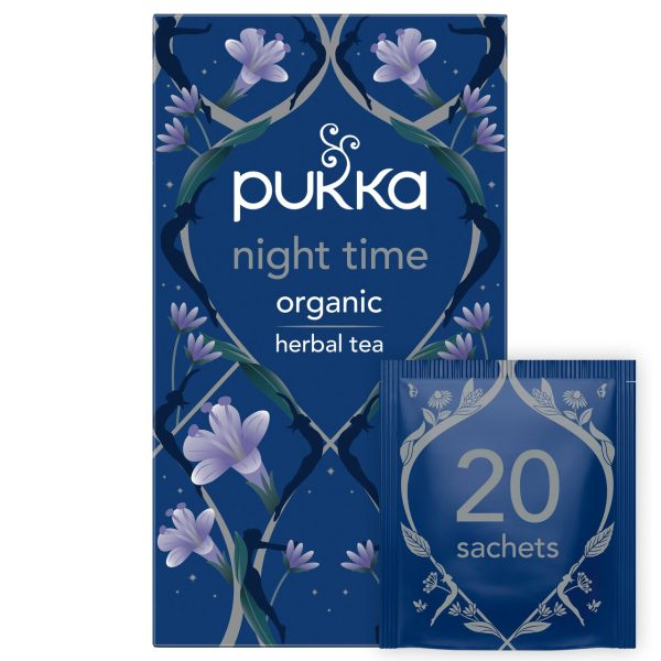 Pukka Night Time Organic Fair Herbal Tea with Valerian 20 Sachets