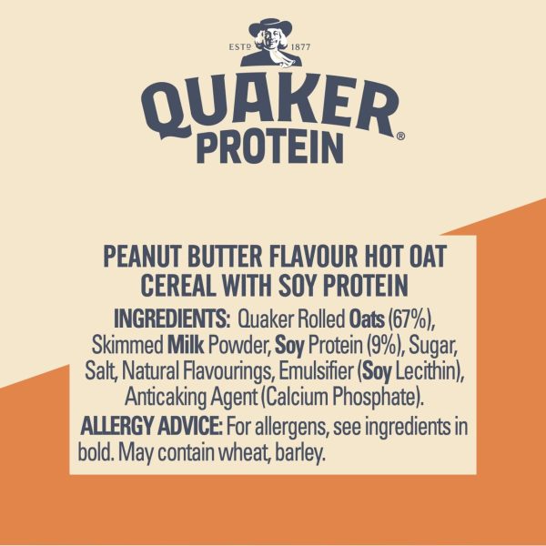 Quaker Oats High Protein Peanut Butter Porridge Pot