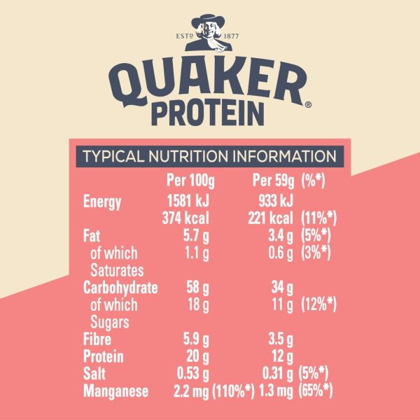 Quaker Oats High Protein Strawberries & Cream Porridge Pot