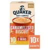 Quaker Oat So Simple Caramelised Biscuit Porridge Sachets