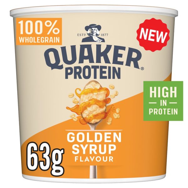 Quaker Oat So Simple Protein Golden Syrup Porridge Pot