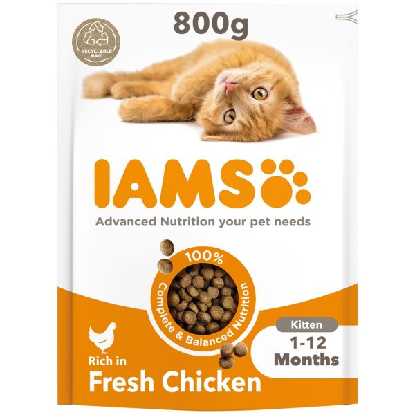 Iams For Vitality Kitten 1-12 Months With Chicken