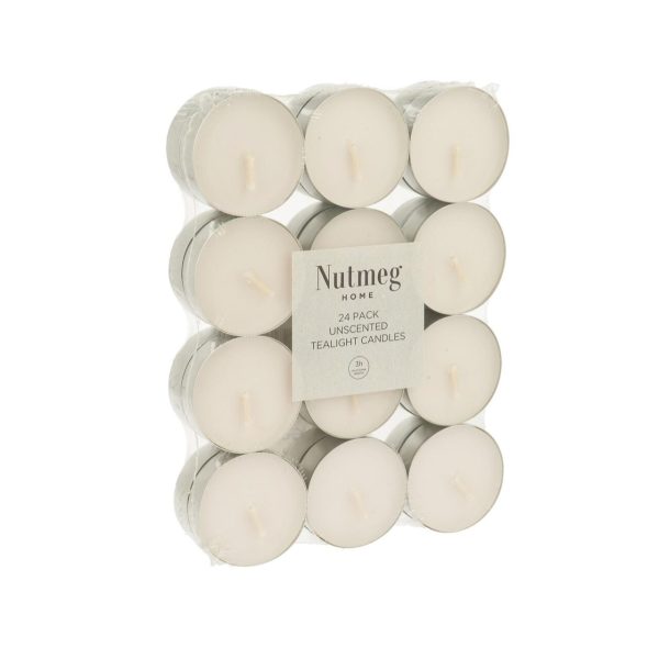 Nutmeg Home Unscented Tealights