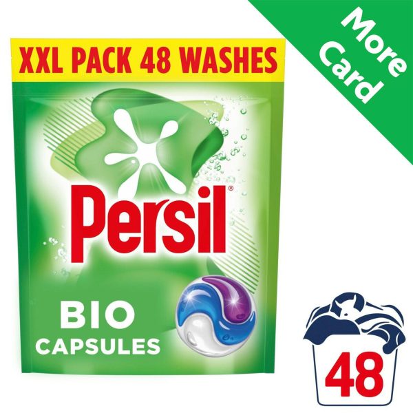 Persil Bio 3 in 1 Laundry Washing Detergent Capsules 48 Washes