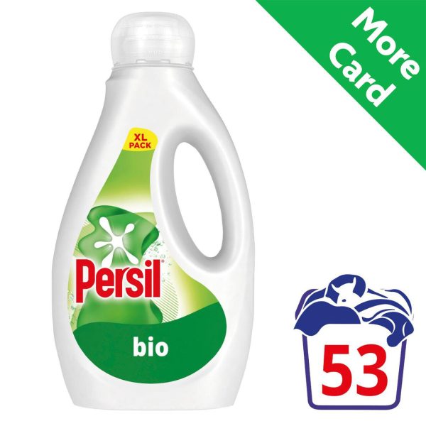 Persil Bio Liquid Laundry Washing Detergent 53 Washes