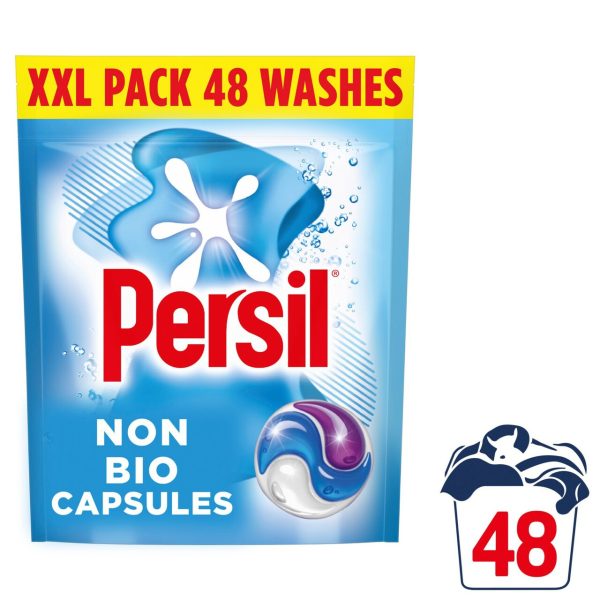 Persil Non Bio 3 in 1 Sensitive Laundry Washing Detergent Capsules 48 Wash