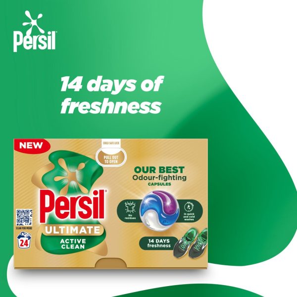 Persil Ultimate Active Clean Laundry Washing Capsules 24 Washes