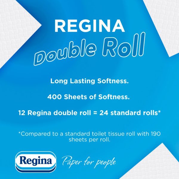 Regina Double Roll Toilet Tissue 12 Roll