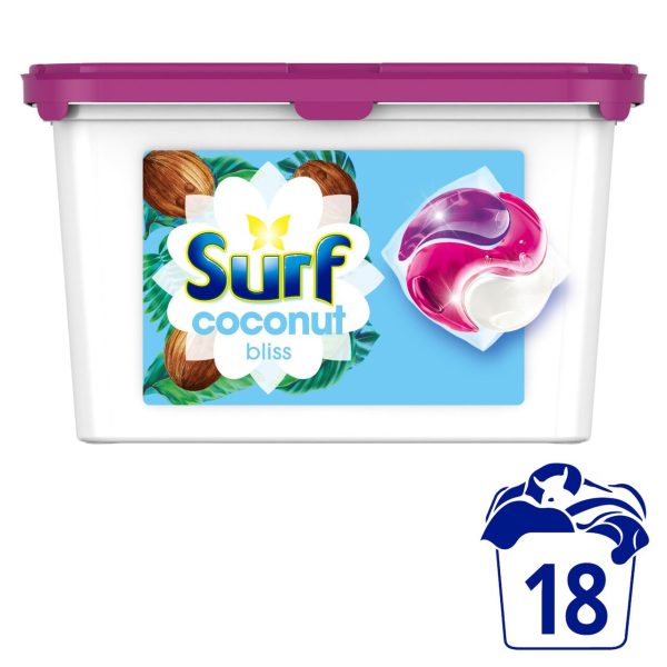 Surf 3-In-1 Coconut Bliss Washing Capsules