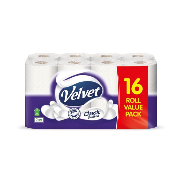 Velvet Classic Quilted Toilet Tissue Rolls