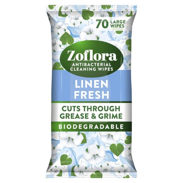 Zoflora Multi Purpose Wipes Linen Fresh 70s