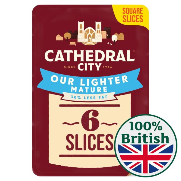 Cathedral City 6 Slices Lighter Cheese