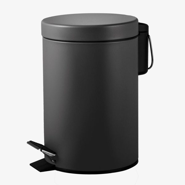 Nutmeg Home Black Pedal Bin 3L