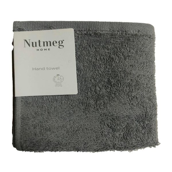 Nutmeg Home Mid Grey Hand Towel