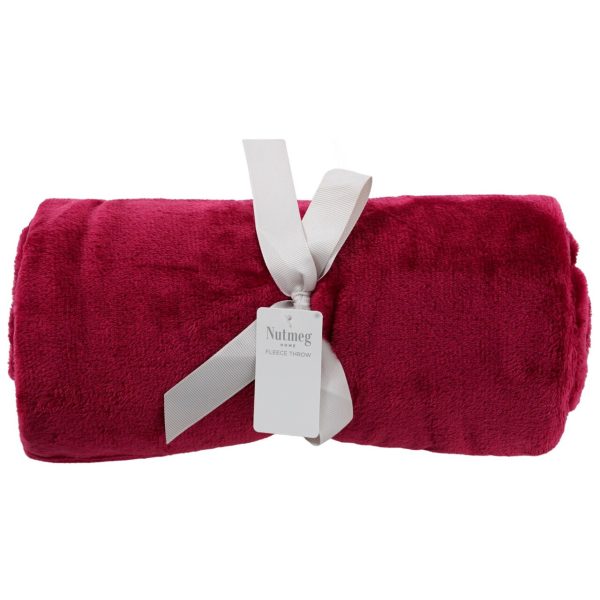 Nutmeg Home Pomegranate Fleece Throw