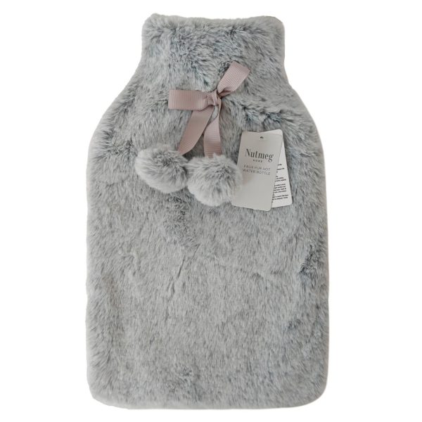 Nutmeg Home Faux Fur Hot Water Bottle