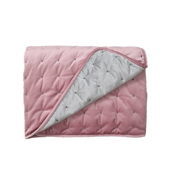 Nutmeg Home Velvet Throw Rose Pink