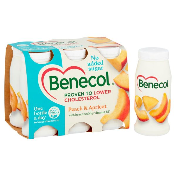 Benecol Peach & Apricot No Added Sugar Yogurt Drink