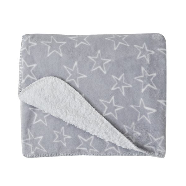 Nutmeg Home Starry Sherpa Reverse Throw 120 x 150cm