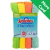 Spontex Microfibre Cloth pack of 4