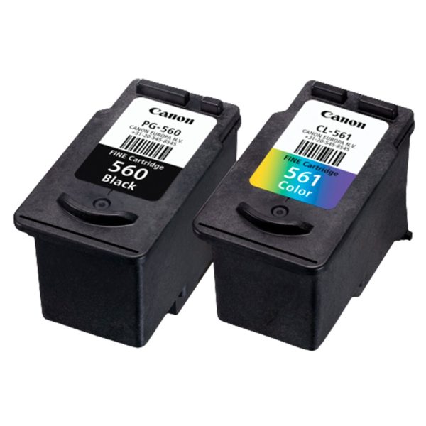 Canon Pg-560 Black & Cl-561 Colour Ink Cartridge