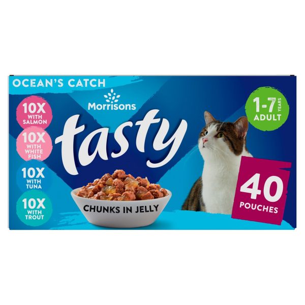 Morrisons Adult Cat Tasty Chunks In Jelly Ocean's Catch