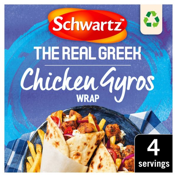 Schwartz X The Real Greek Chicken Gyros Wrap