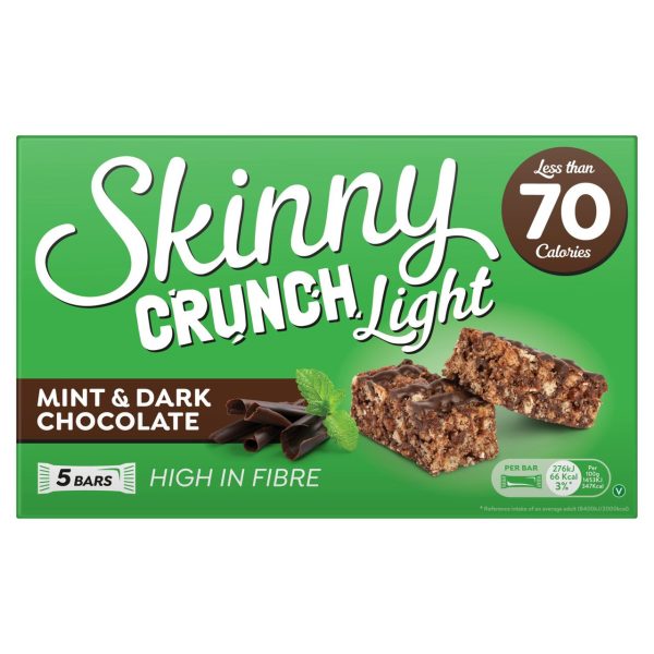 Skinny Crunch Light Mint & Dark Chocolate 5 Bars