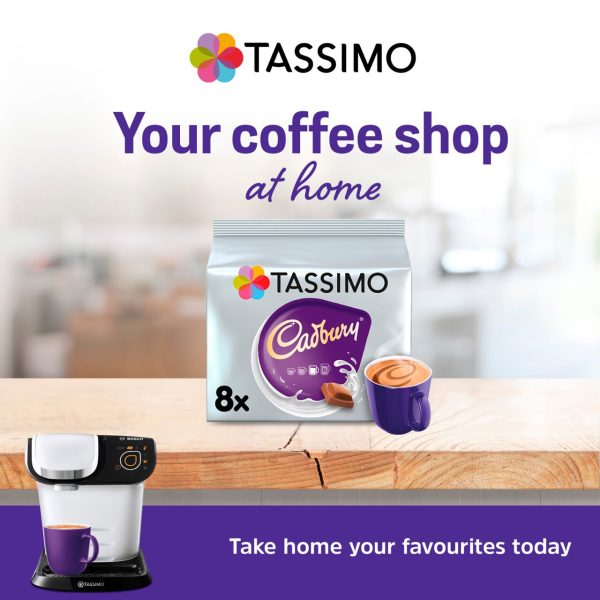 Tassimo Cadbury Hot Chocolate Pods x8