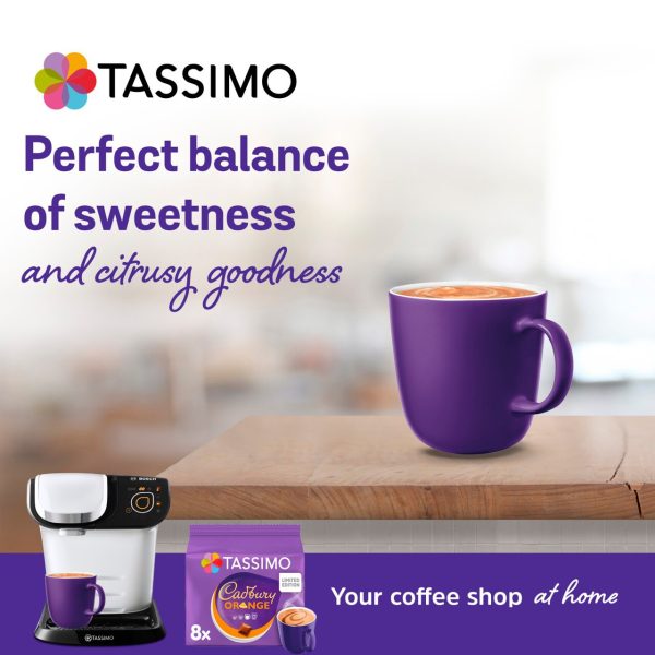 Tassimo Cadbury Orange Hot Chocolate Pods x8