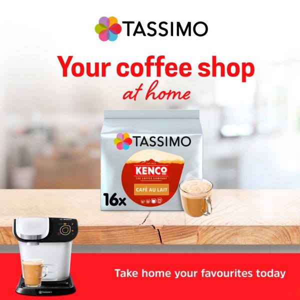 Tassimo Kenco Cafe Au Lait 16 Coffee Pods