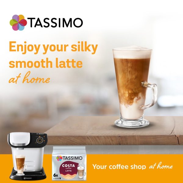 Tassimo Costa Latte Coffee Pods x6