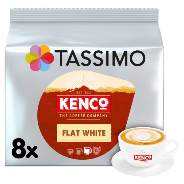 Tassimo Kenco Flat White Coffee Pods x8