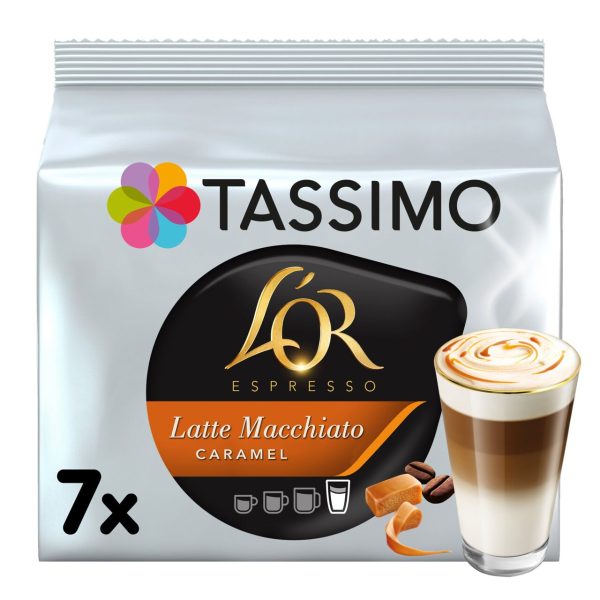 Tassimo L'OR Caramel Latte Macchiato Coffee Pods x7