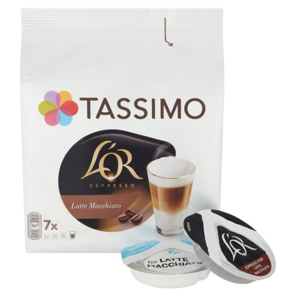 Tassimo L'OR Latte Macchiato Coffee Pods x7